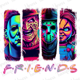 Friends Halloween Brushstrokes