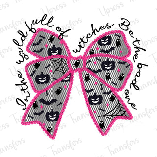 Full Of Witches Pink and Black Lace