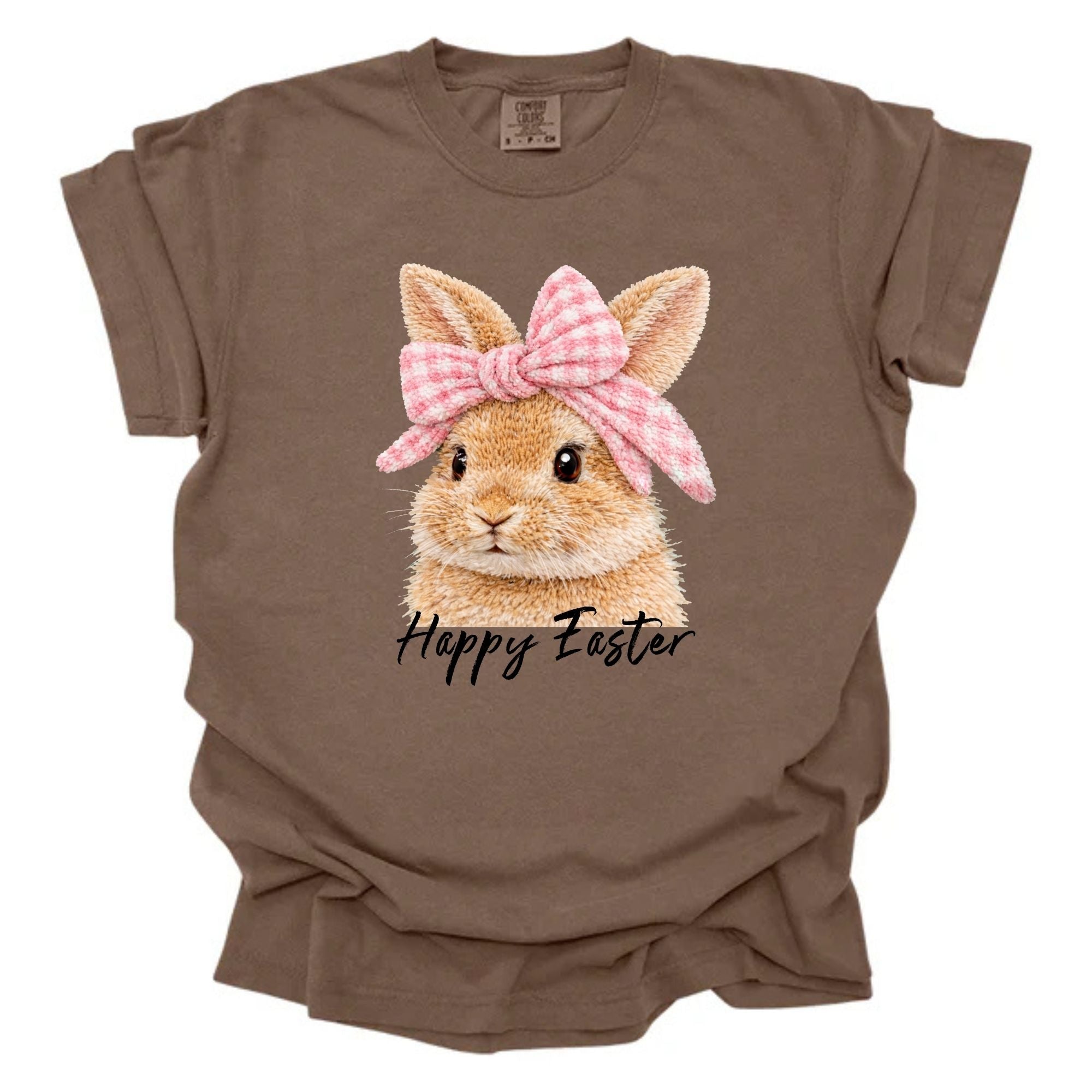 Fuzzy Bunny Plaid Bow