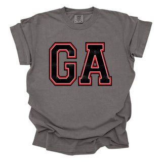 GA Varsity Distressed Letters