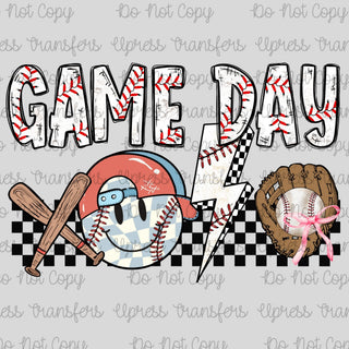 Game Day Baseball Print Letters