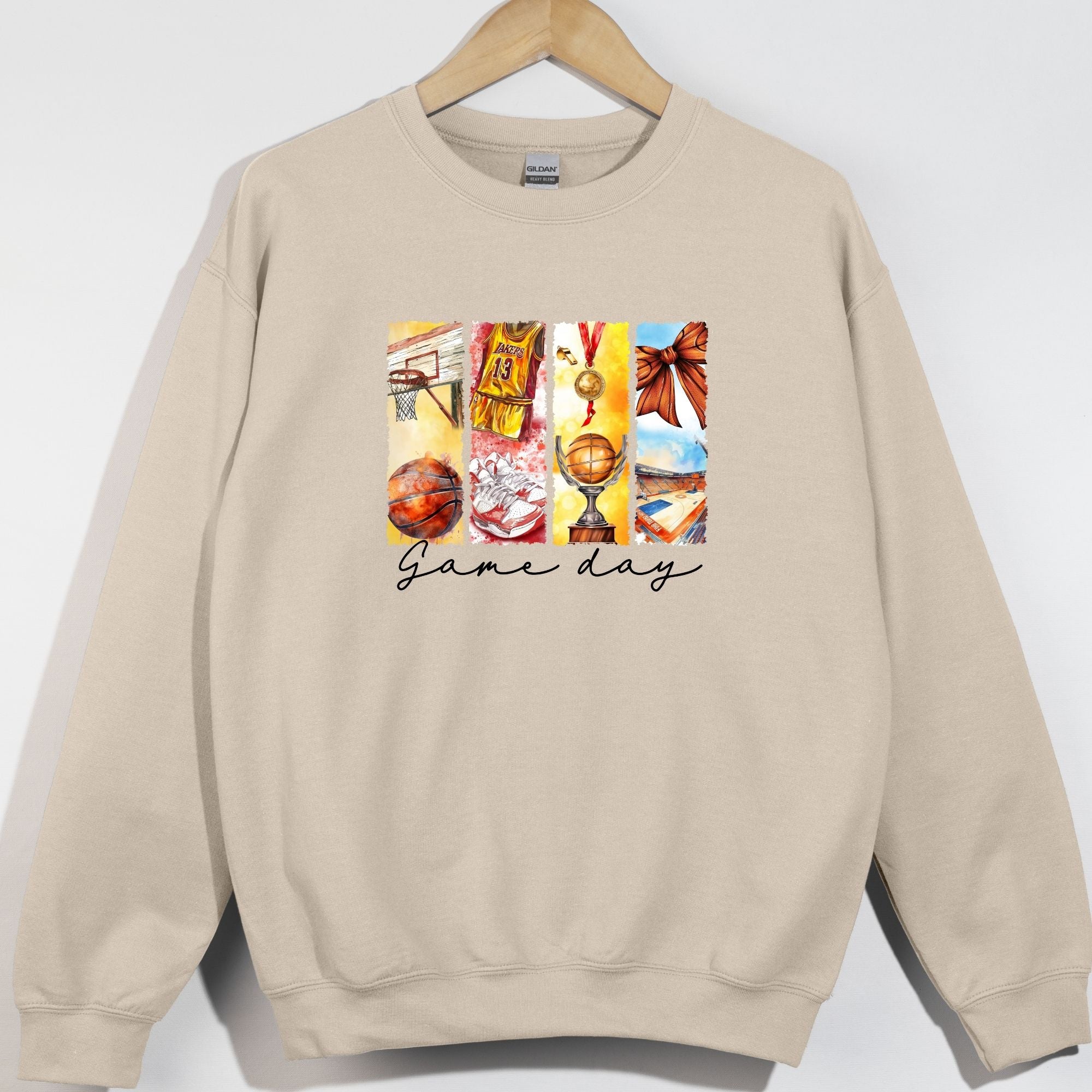 Game Day Basketball Brushstrokes