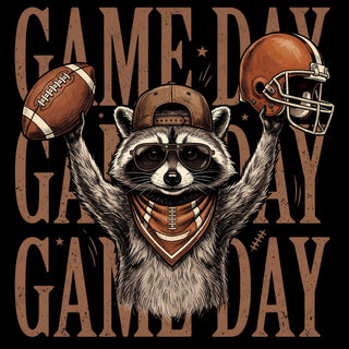 Game Day Black Out Raccoon