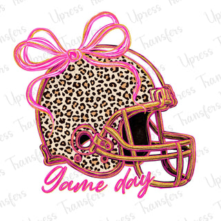Game Day Cheetah Helmet Pink