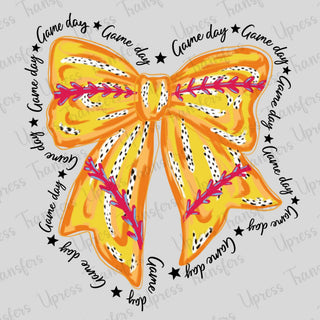 Game Day Doodle Bow Softball