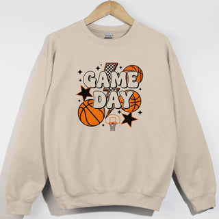 Game Day Faux Glitter Basketballs