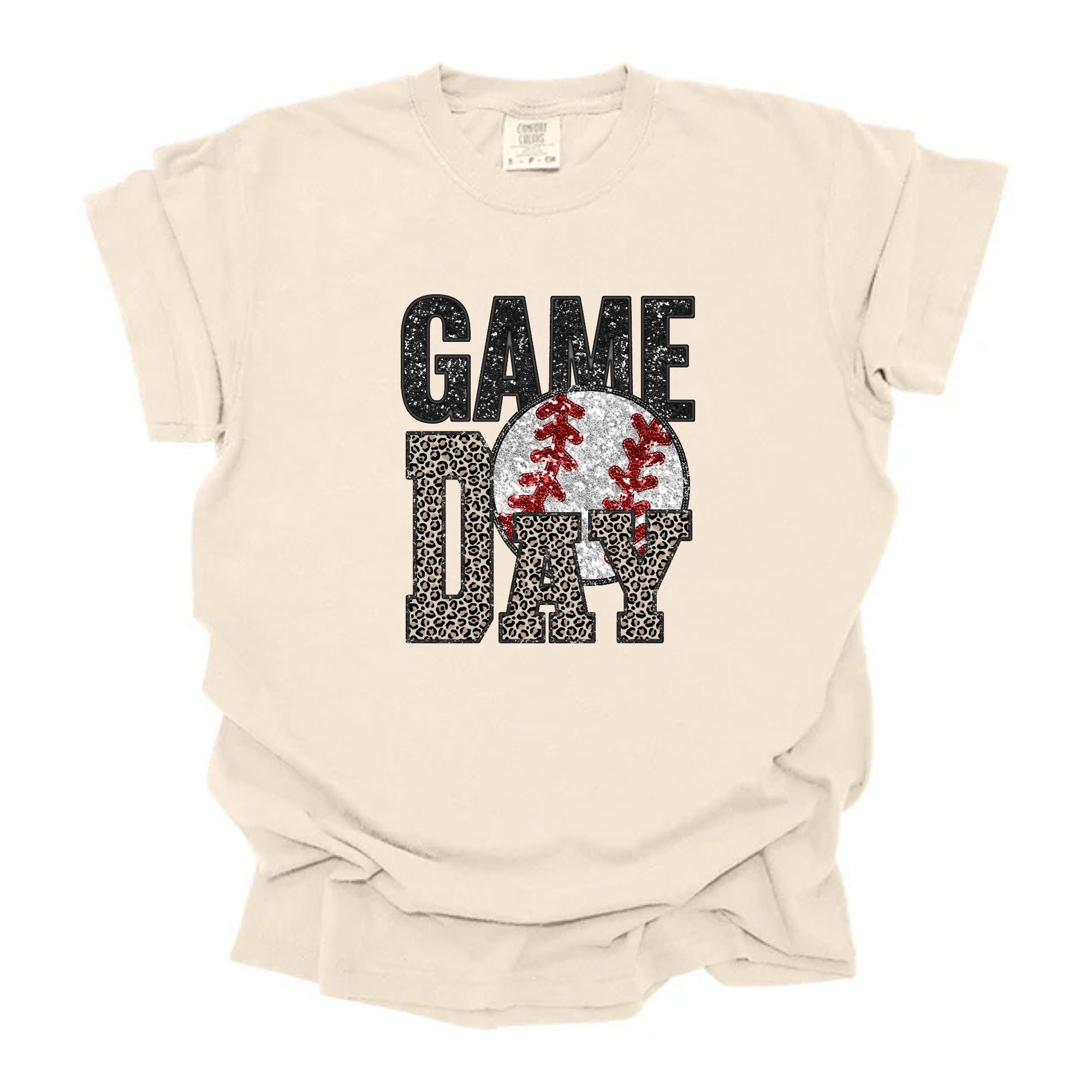 Game Day Faux Glitter Cheetah