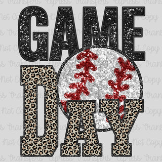 Game Day Faux Glitter Cheetah