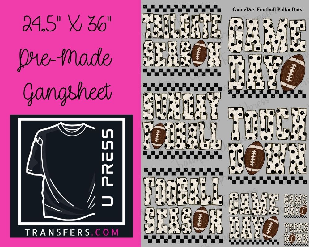 GameDay Football Polka Dots