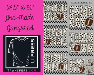 GameDay Football Polka Dots