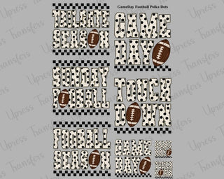 GameDay Football Polka Dots