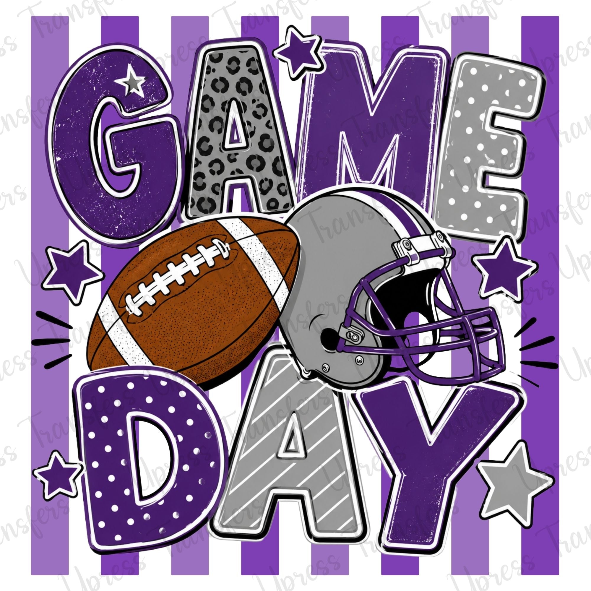 Game Day Football Purple