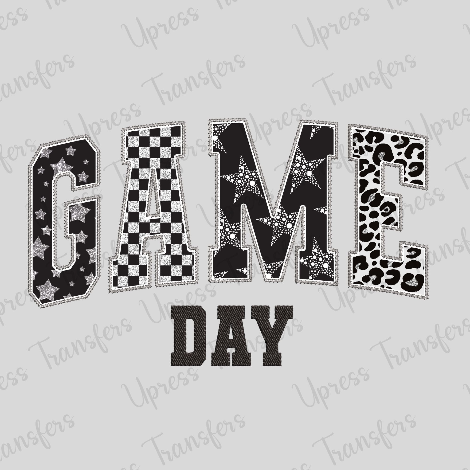 Game Day Glitzy Letters