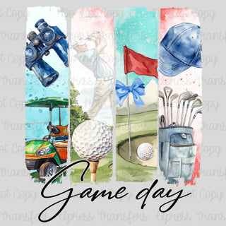 Game Day Golf Brushstrokes