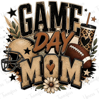 Game Day Mom Heart Flower