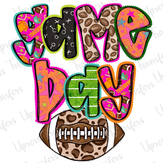Game Day Preppy Doodle Football