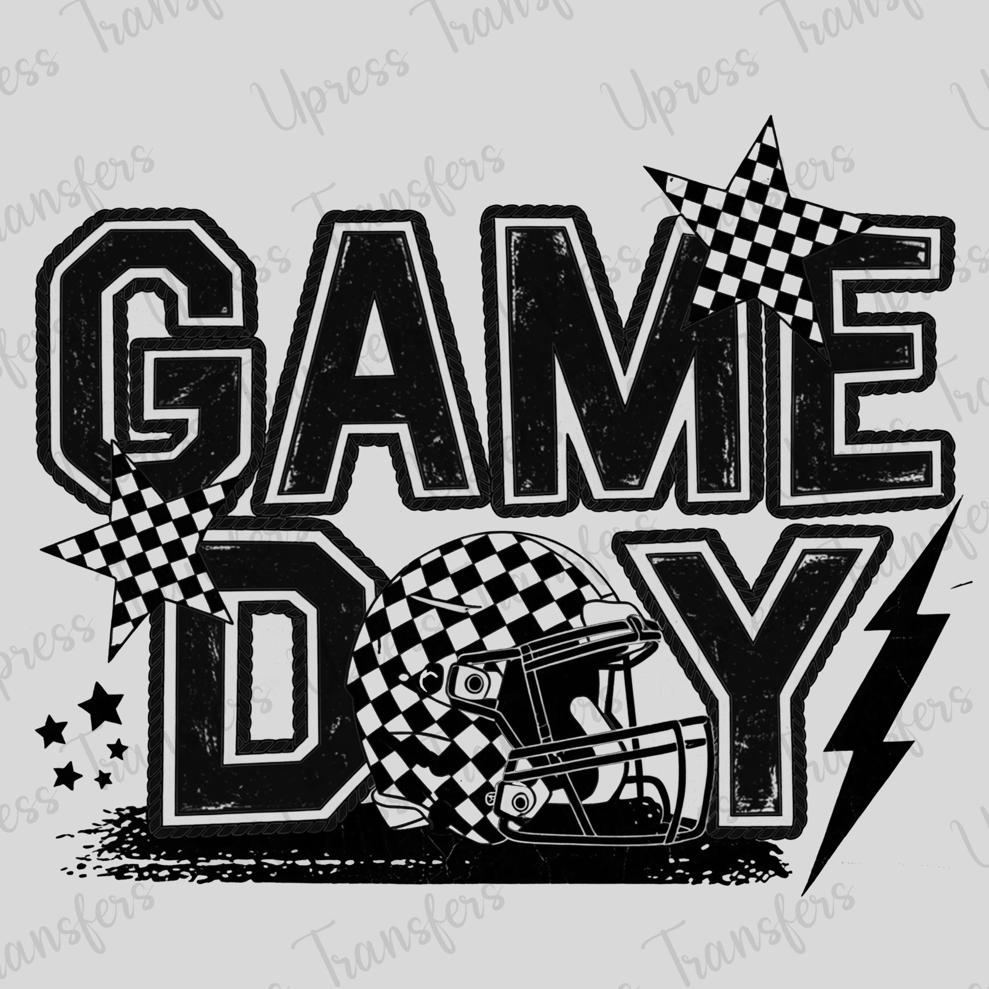 Game Day Simple Checkered Trendy