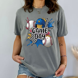 Game Day Splats Blue And Red