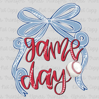 Game Day Stitched Bow