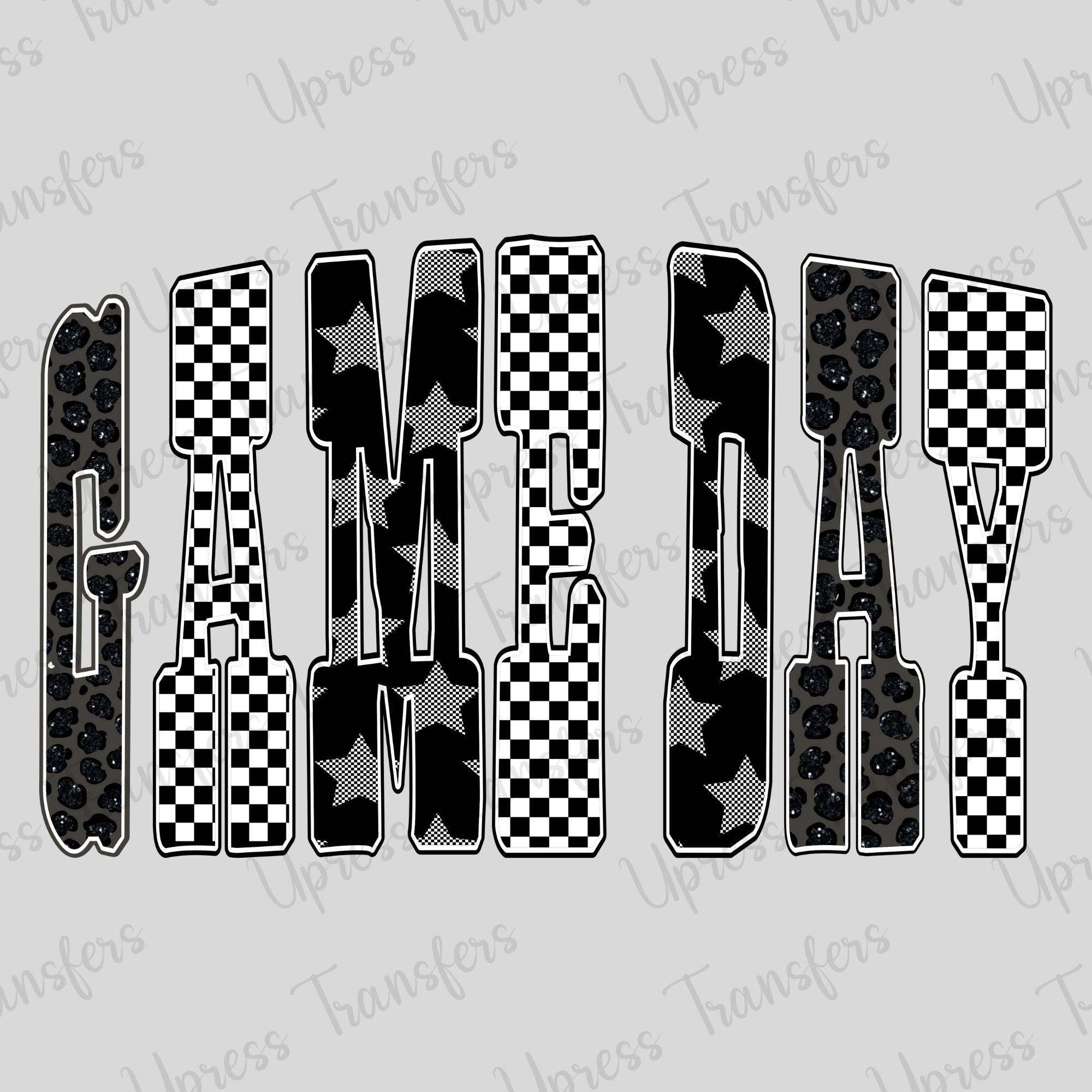 Game Day Trendy Letter Prints