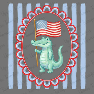 Gator With Flag Picture