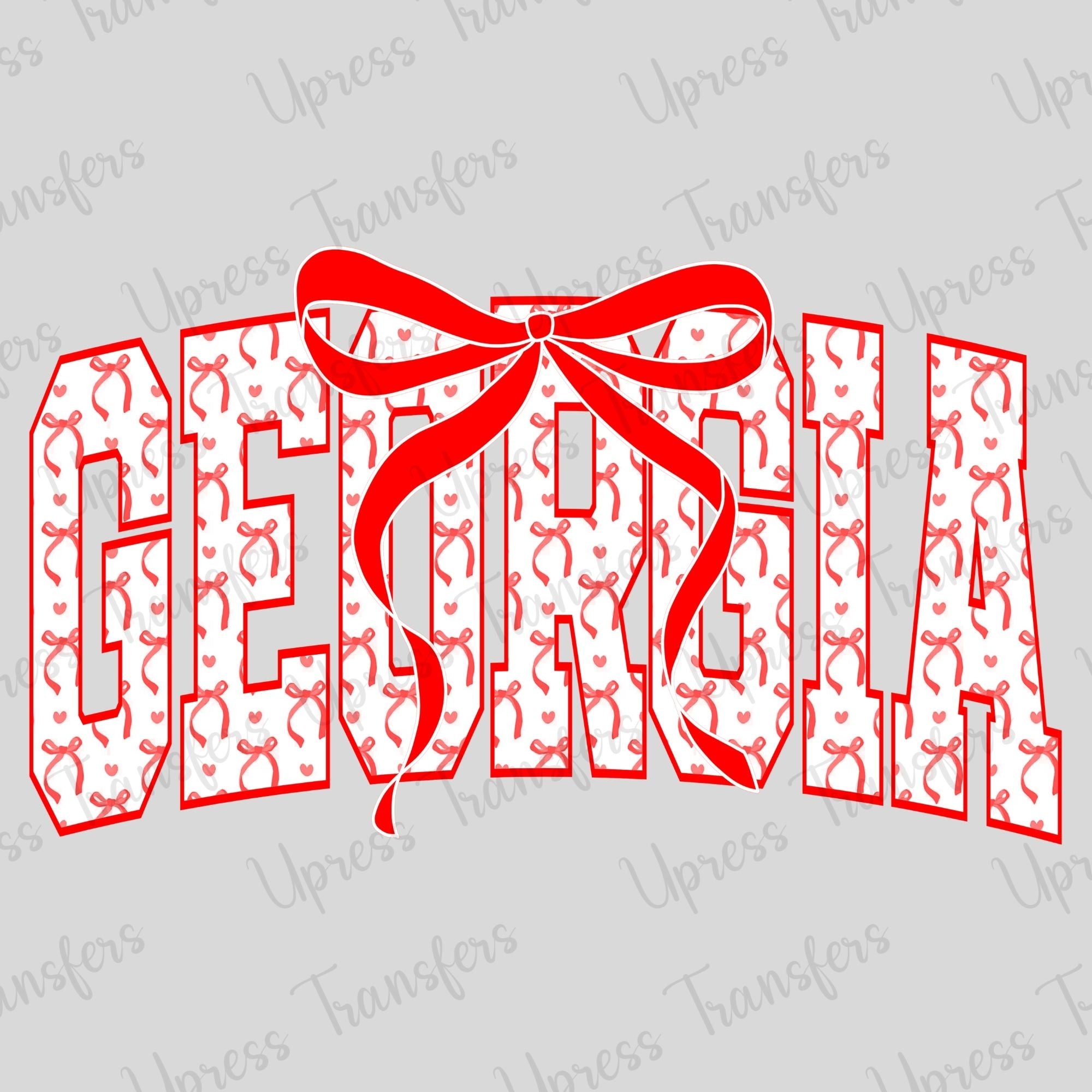 Georgia Varsity Red with Bows