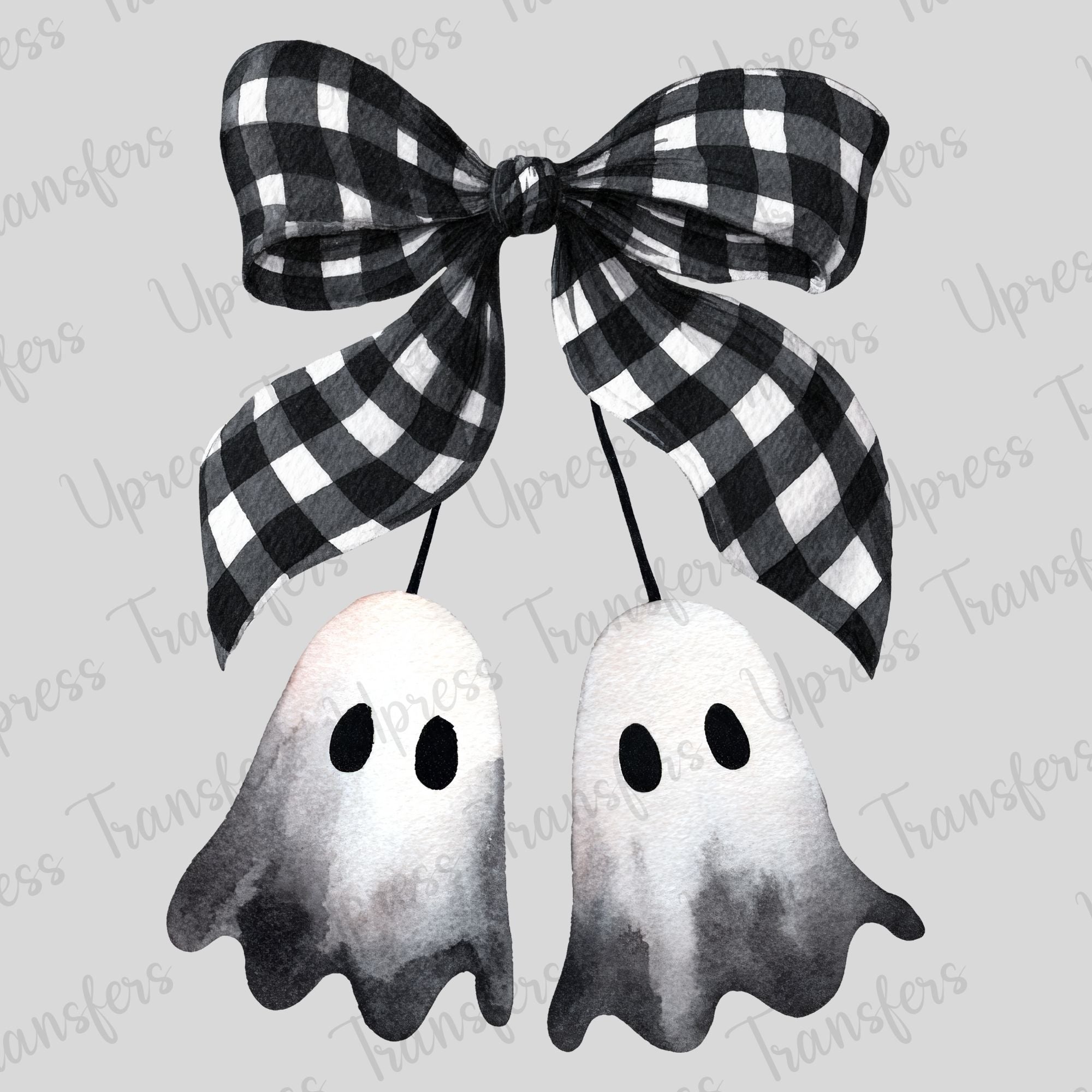 Ghost Cherry Plaid Bow