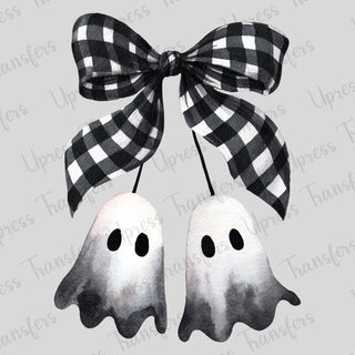 Ghost Cherry Plaid Bow