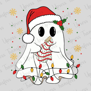 Ghost Eating Cake Christmas