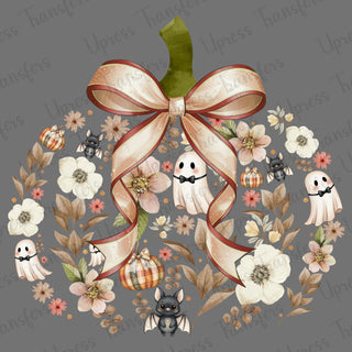 Ghost Pumpkin Floral