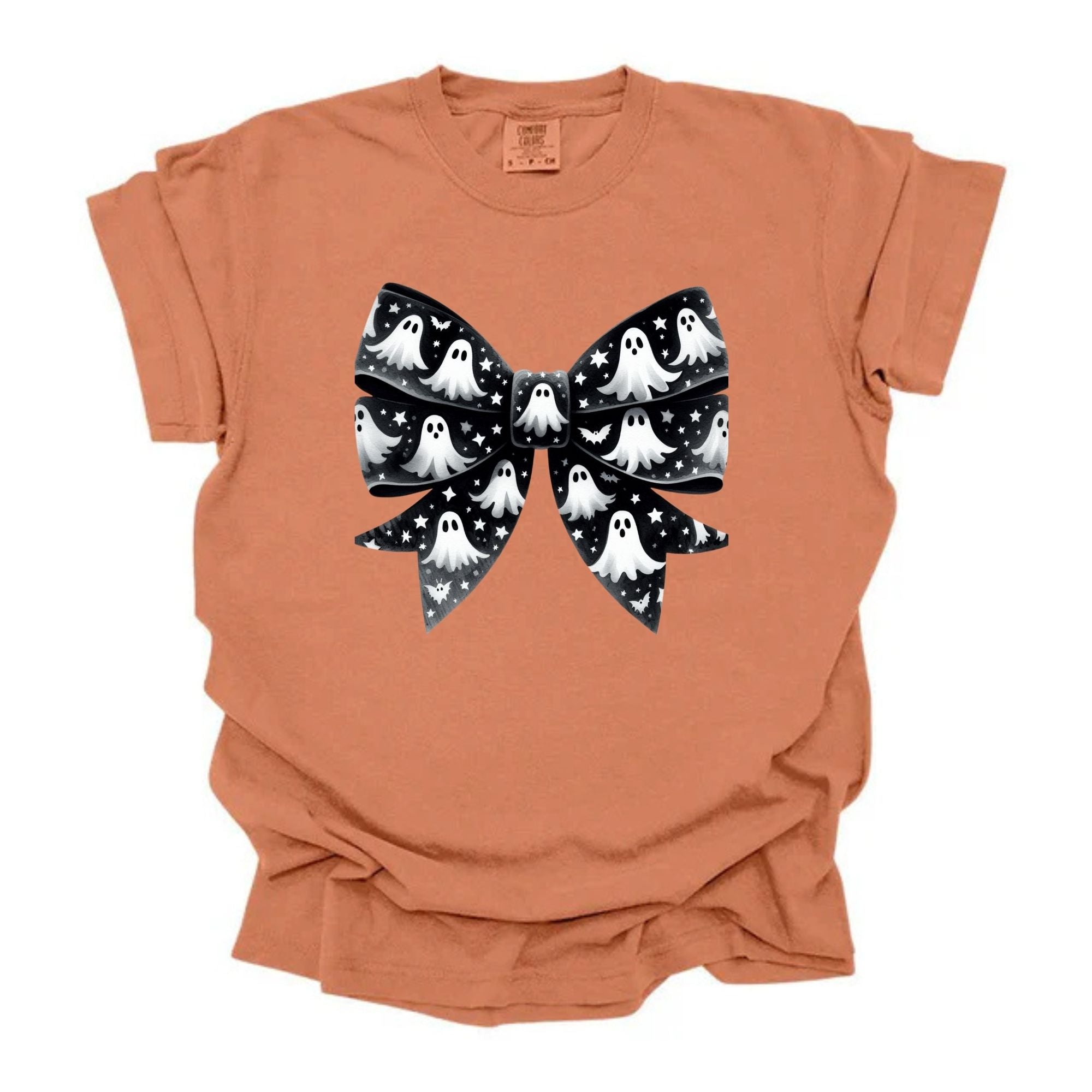 Ghosts Patterned Bow Cutesy