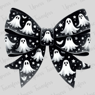 Ghosts Patterned Bow Cutesy