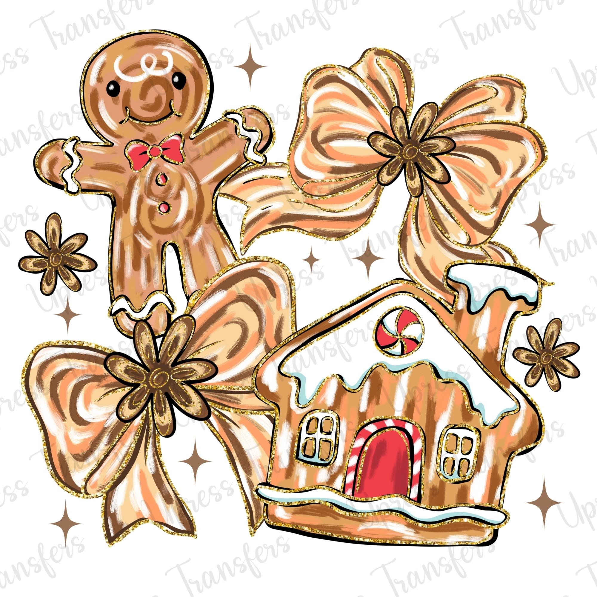 Gingerbread Doodle Brushstroke