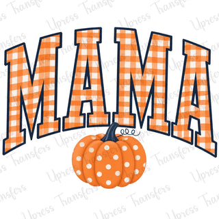 Gingham Orange Mama Pumpkin