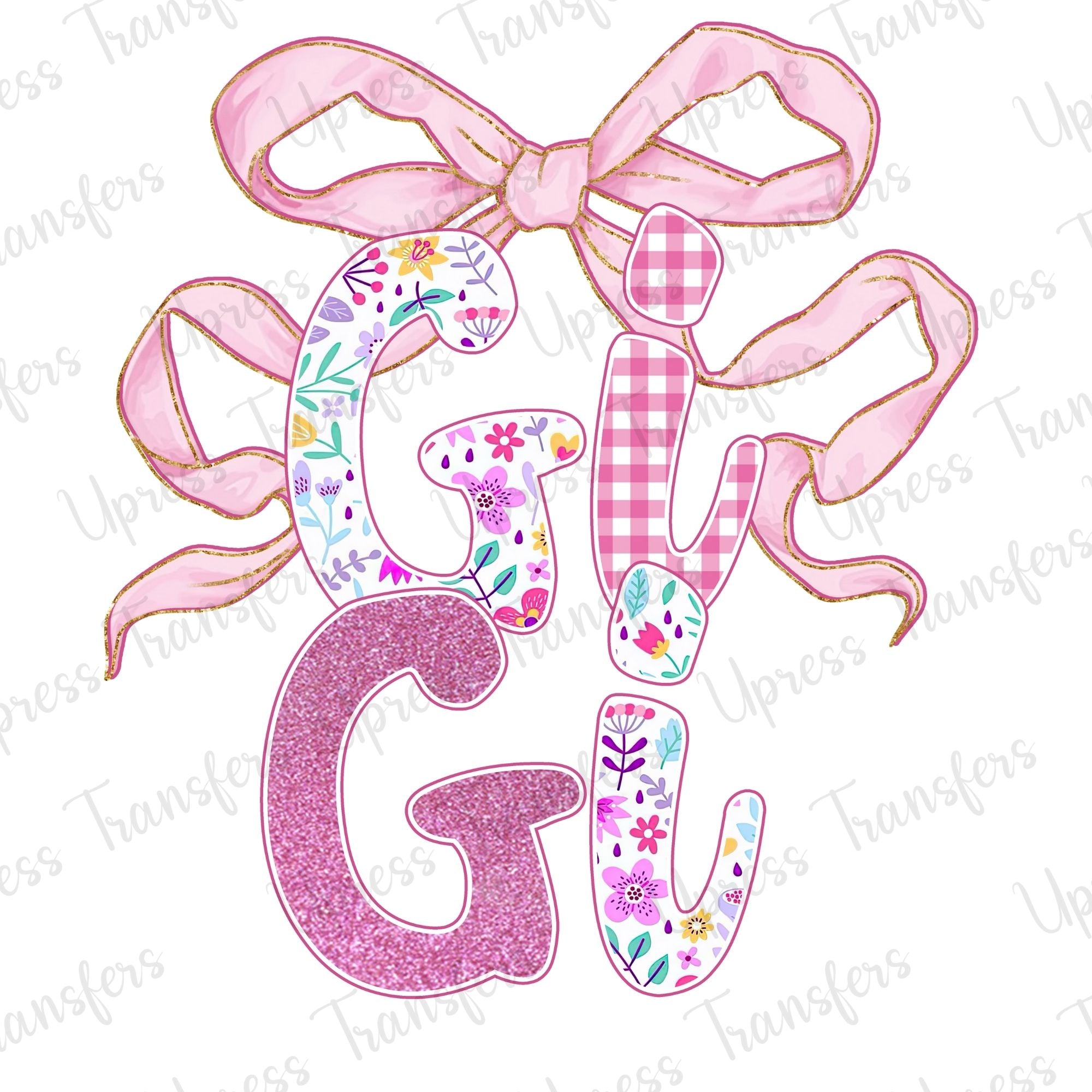 Girly Gigi Pattern Bow
