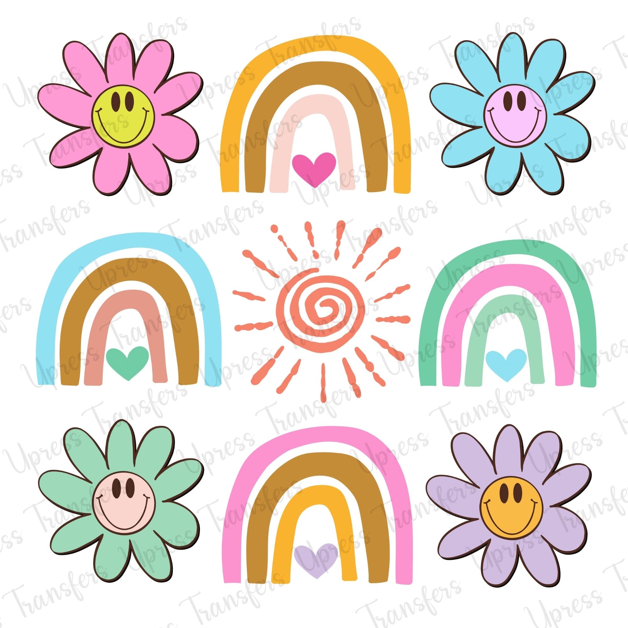 Girly Rainbows and Flowers