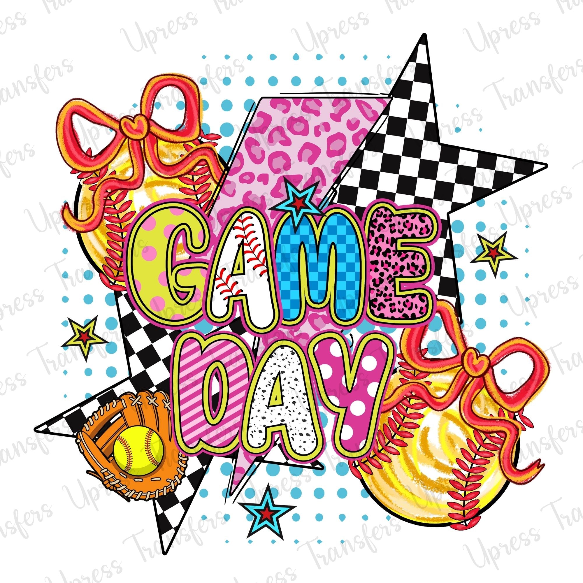 Girly Softball Game Day