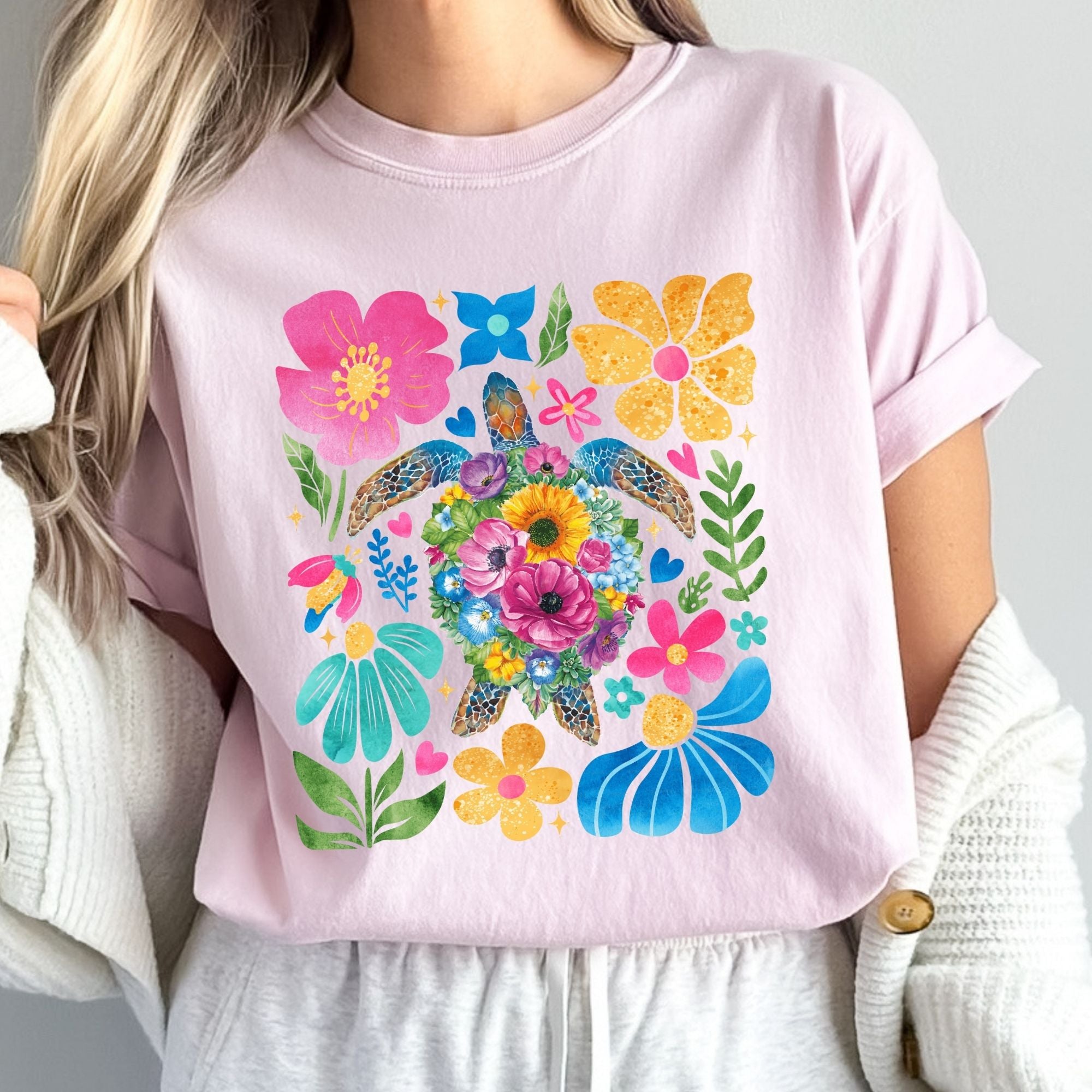Girly Summer Sea Turtle