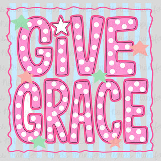 Give Grace Pink Polka Dots