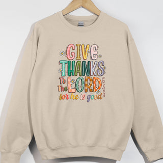 Give Thanks Doodle Words