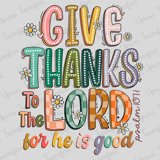 Give Thanks Doodle Words