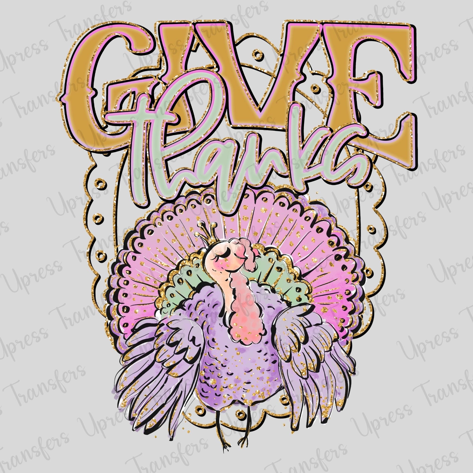 Give Thanks Glits Turkey