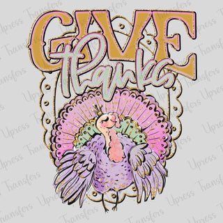 Give Thanks Glits Turkey
