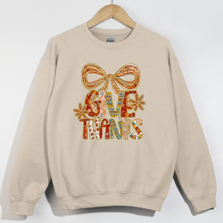 Give Thanks Glitter Coquette