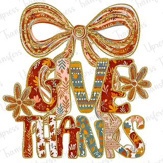 Give Thanks Glitter Coquette