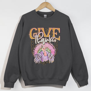 Give Thanks Glitter Preppy Glitter Turkey