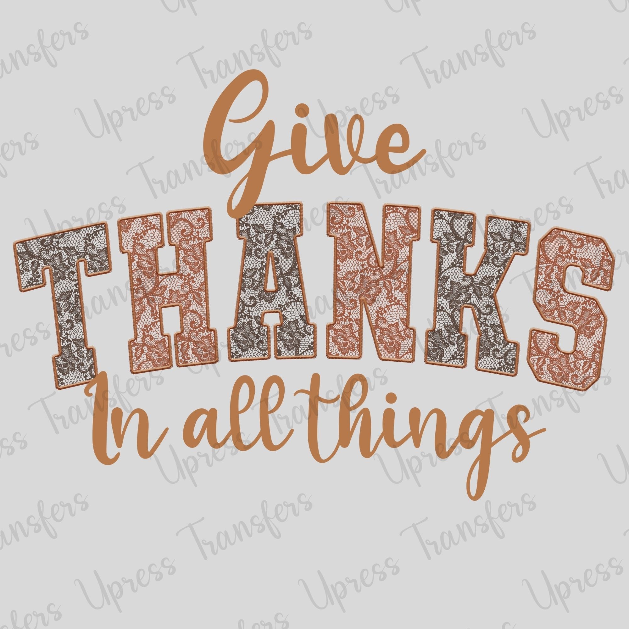 Give Thanks Lace