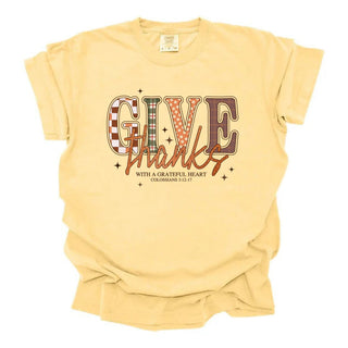 Give Thanks Patterned