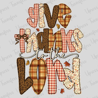 Give Thanks Preppy Pattern Stack