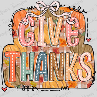 Give Thanks Spotted Letters
